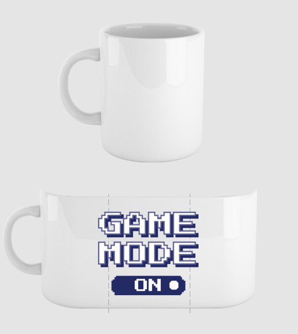 Game mode on Gamer pixel model alb pe tricou