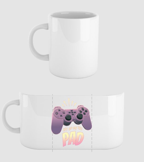 Gamer Controler model alb pe tricou