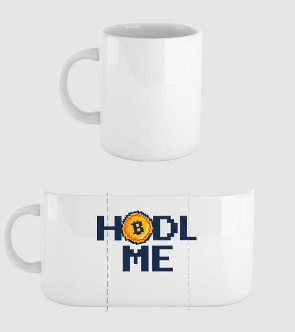 Hodl Me Bitcoin model alb pe tricou