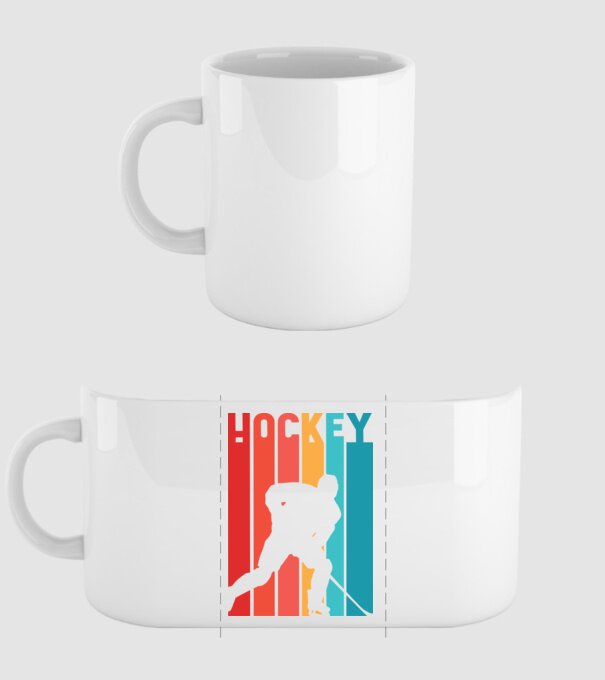 Hochei Retro model alb pe tricou