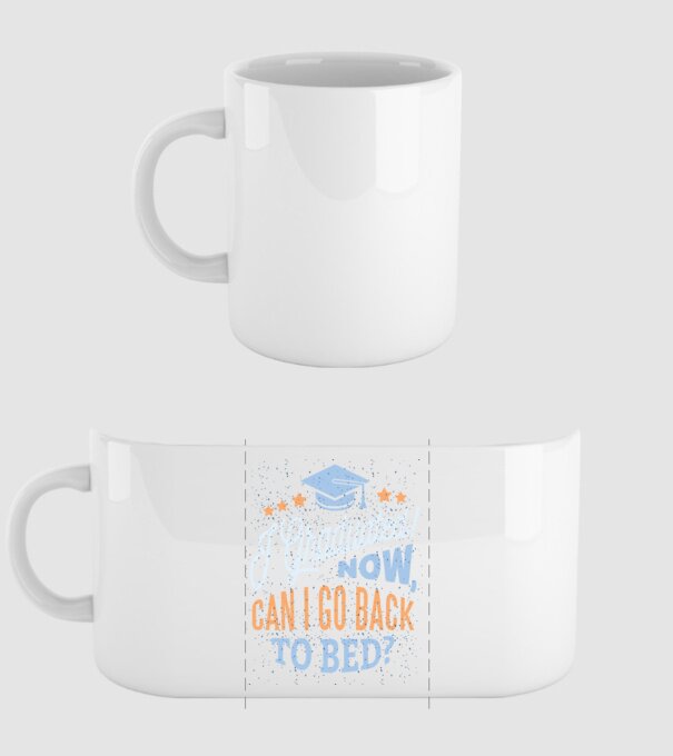 I graduated, can i go back to bed? Pentru absolvire model alb pe tricou