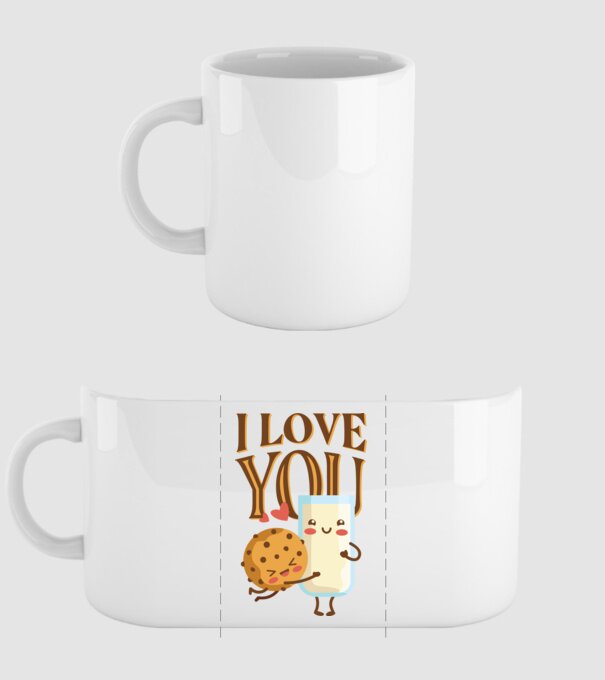'I Love You tricou drăguț cuplu pentru Valentine''s Day' model alb pe tricou