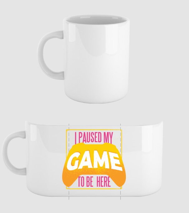I paused my game to be here tricou amuzant Gamer model alb pe tricou