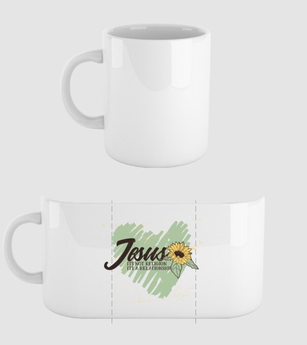 Inima lui Isus - Nu o religie, ci o relație model alb pe tricou