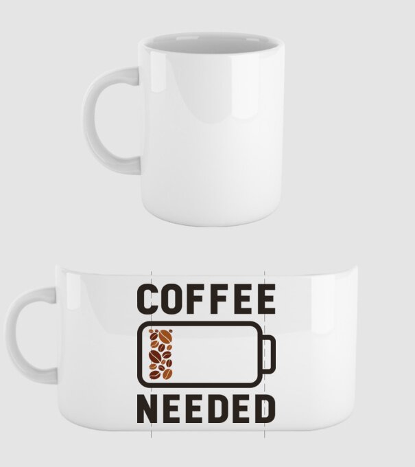 Am nevoie de cafea model alb pe tricou