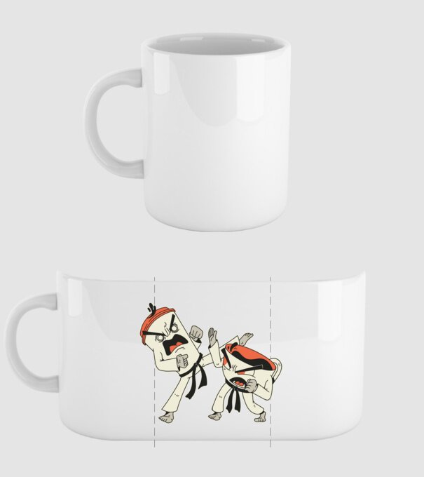 Cafea vs ceai model alb pe tricou