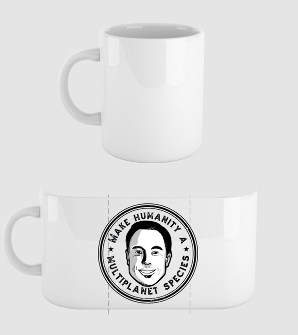 Make humanity a Multiplanet species Elon Musk model alb pe tricou