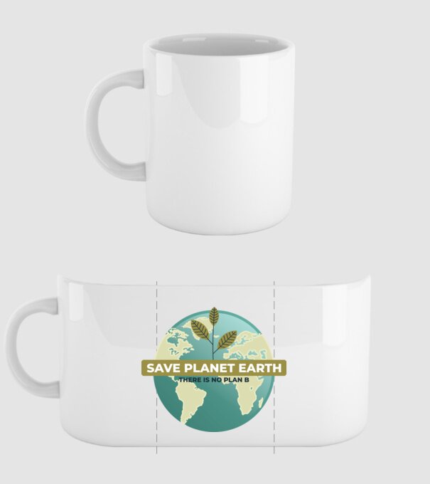 Să salvăm Pământul, nu există o altă planetă model alb pe tricou