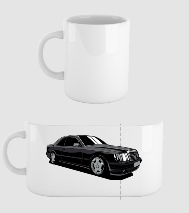 Mercedes model alb pe tricou