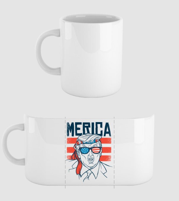 Merica Trump 2020 Usa model alb pe tricou