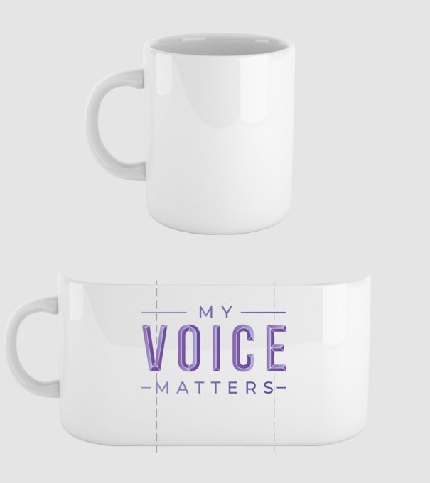 My Voice Matters de Ziua Femeii model alb pe tricou