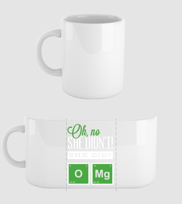 'Oh no she didn''t did she' model alb pe tricou