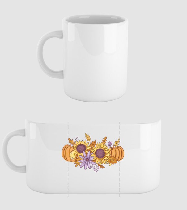 Scena de toamnă Halloween model alb pe tricou