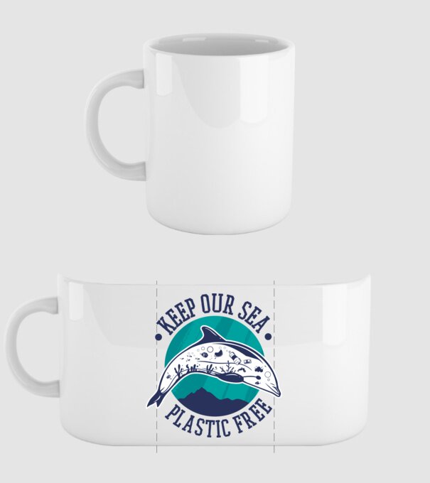 Să protejăm apele de plastic model alb pe tricou
