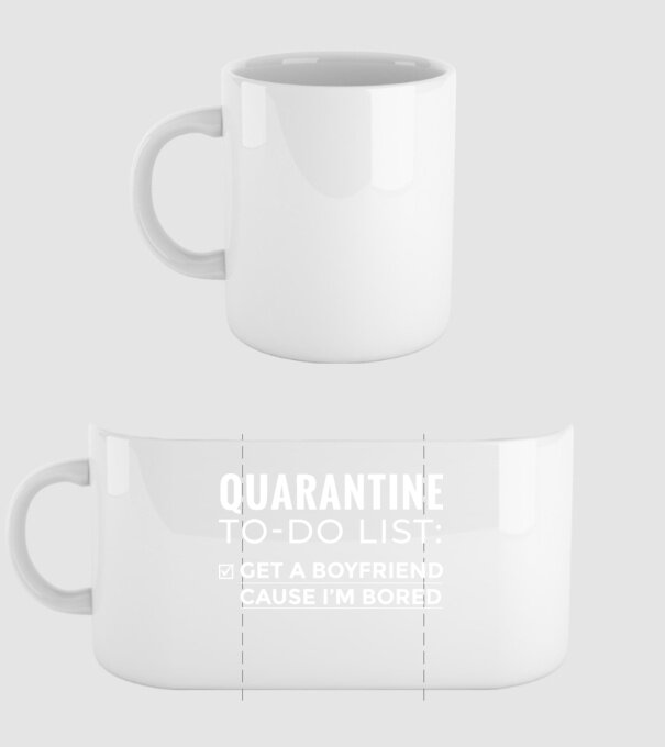 Quarantine to do list model alb pe tricou