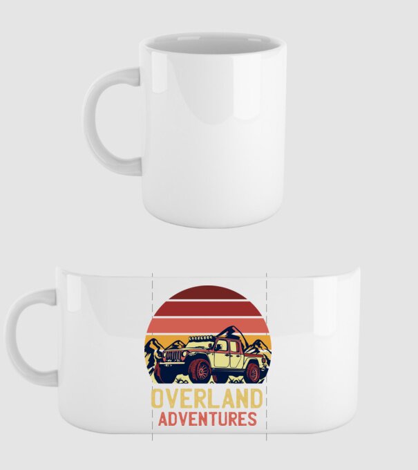 Jeep Retro model alb pe tricou