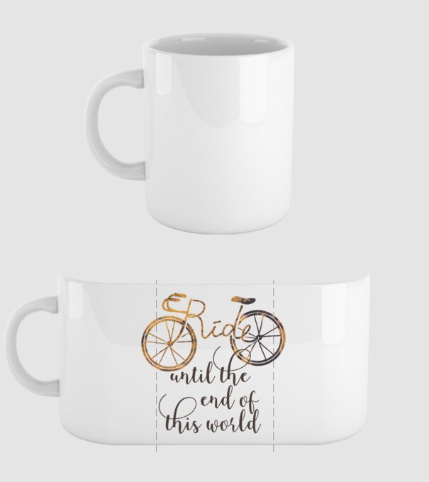 Ride until the end of this world model alb pe tricou