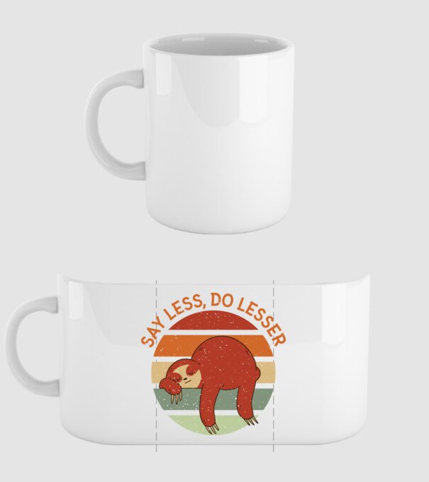 Say less, do lesser cu Leneș model alb pe tricou