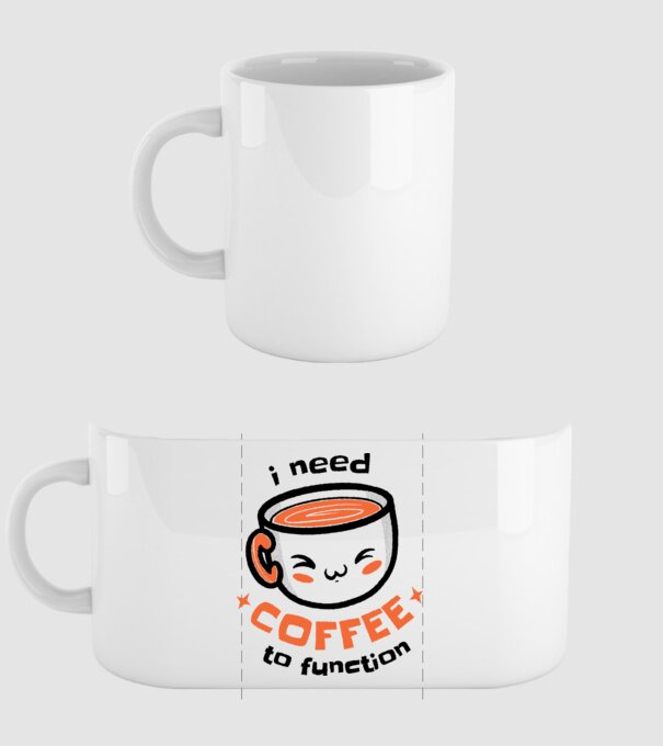 Am nevoie de cafea model alb pe tricou