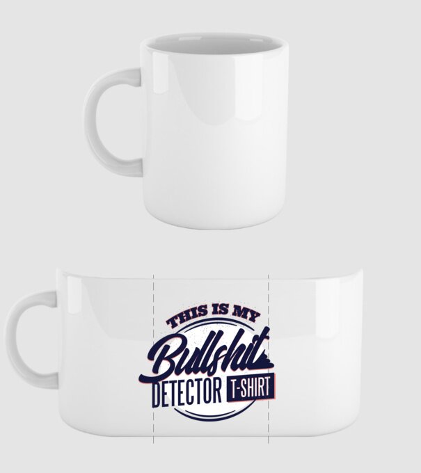 This is my Bullshit Detector T-shirt - tricoul detector de prostii model alb pe tricou