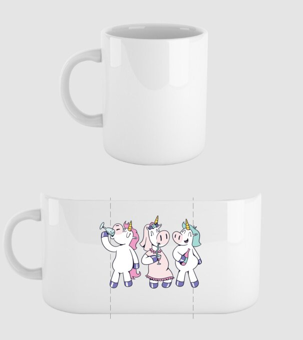 Unicorn Mireasă Petrecerea burlăcițelor model alb pe tricou