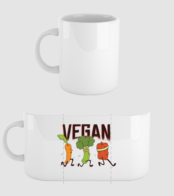 Legume vegan model alb pe tricou