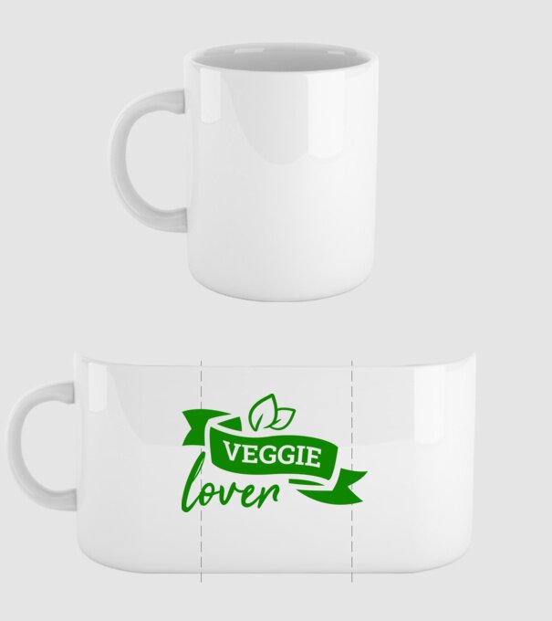Veggie lover Iubitor de legume model alb pe tricou