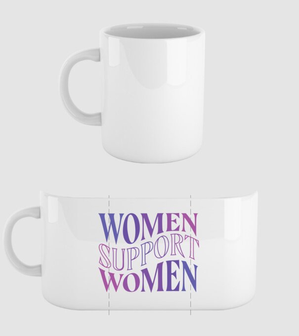 Women Support Women Ziua Femeilor model alb pe tricou