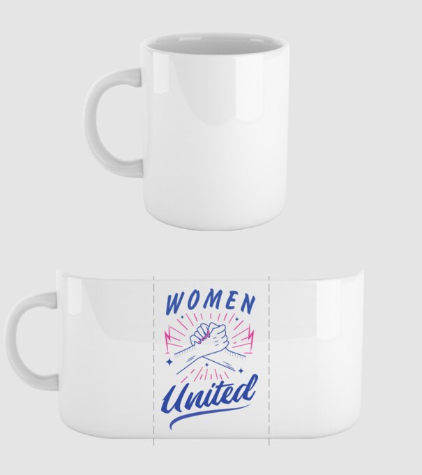 Women United tricou Ziua Femeii model alb pe tricou