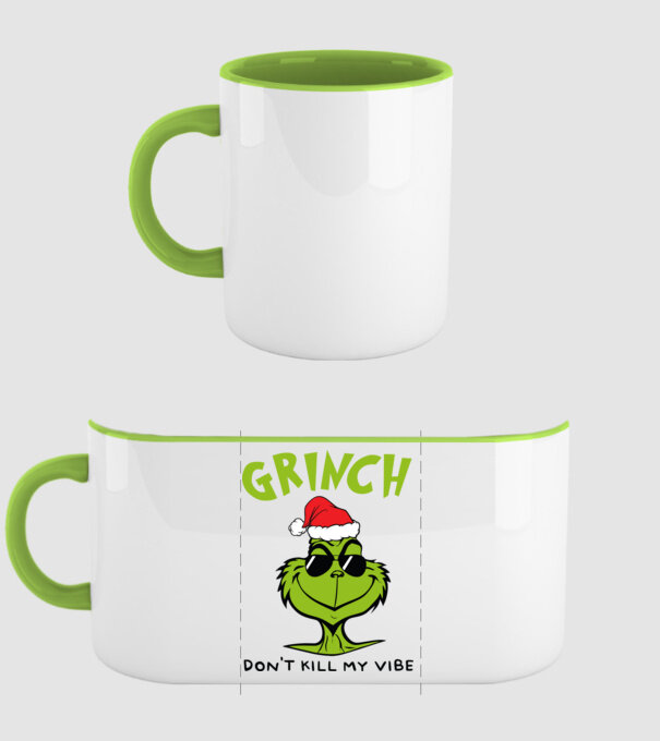 Grinch - Don't kill my vibe model verde pe tricou