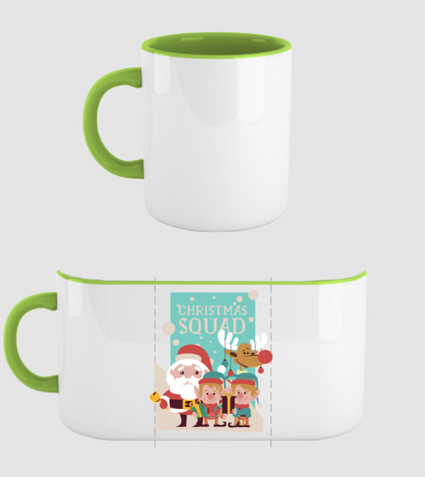 Christmas Squad Echipa de Crăciun model verde pe tricou