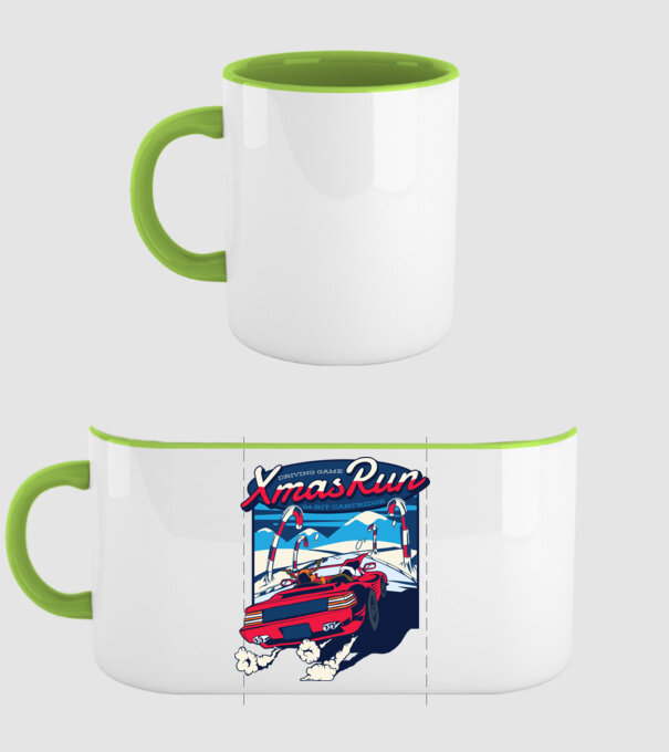 Xmas Outrun Retro Jucărie Crăciun model verde pe tricou