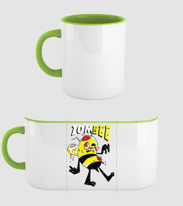 Zombee Albină Zombie model verde pe tricou