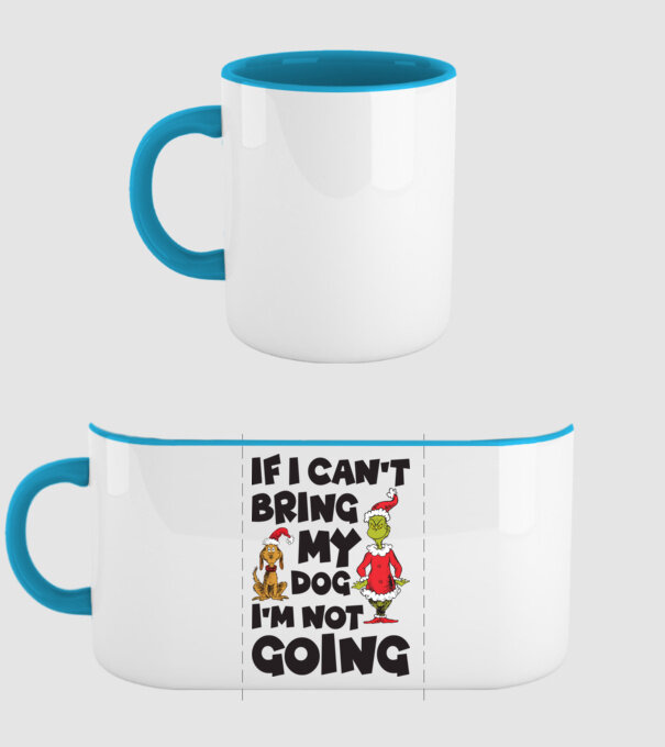 If i can't bring my dog I'm not going model albastru deschis pe tricou