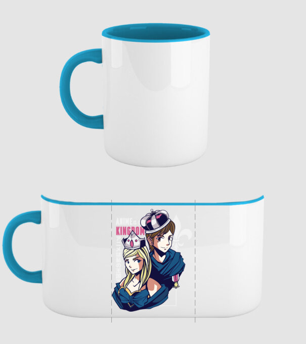 Anime este Regatul meu model albastru deschis pe tricou