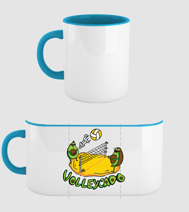 Avocado Volei model albastru deschis pe tricou