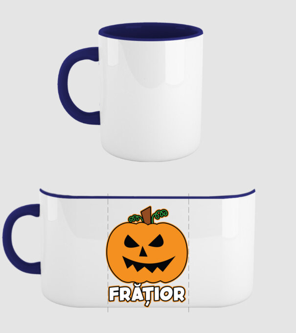 frățior model albastru închis pe tricou