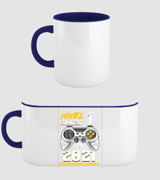 Nivel 1 finalizat. 2021 nașterea unei legende model albastru închis pe tricou