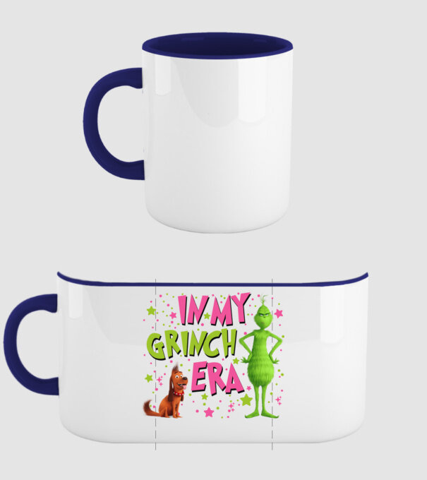 In my Grinch era model albastru închis pe tricou