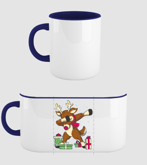 Rudolph DAB model albastru închis pe tricou
