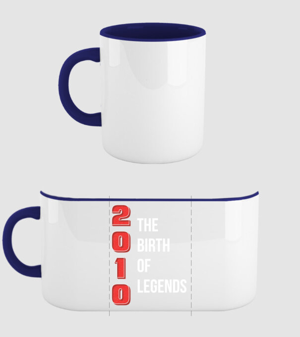2010 the birth of legends model albastru închis pe tricou