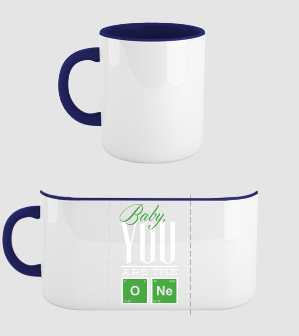 Baby you are the one model albastru închis pe tricou