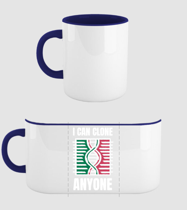 Clonez pe oricine Biolog model albastru închis pe tricou