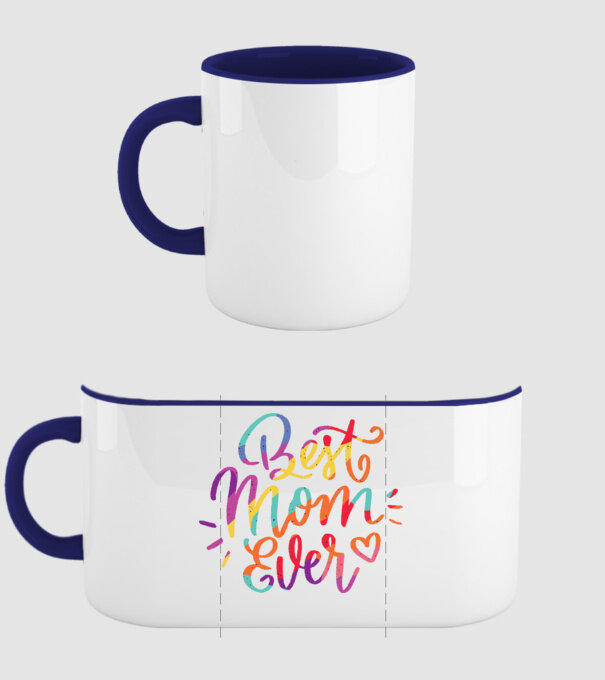 Best Mom Ever - Cea mai bună mamă model albastru închis pe tricou