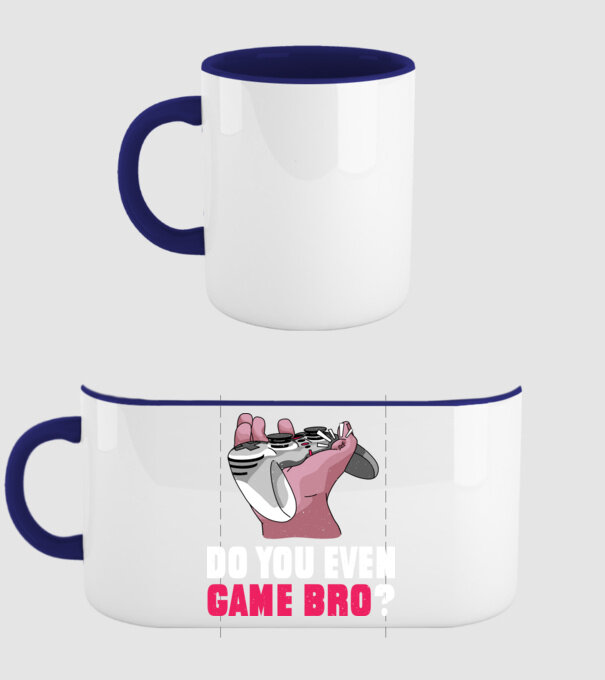 Do You Even Game Bro? model albastru închis pe tricou