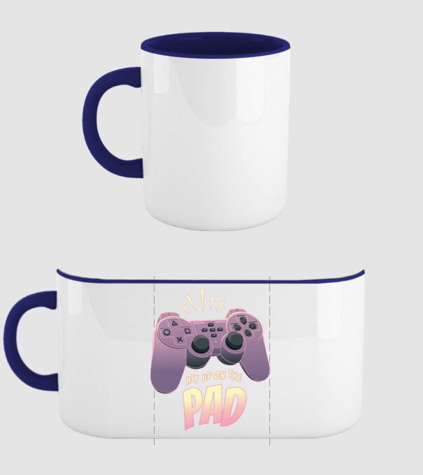 Gamer Controler model albastru închis pe tricou
