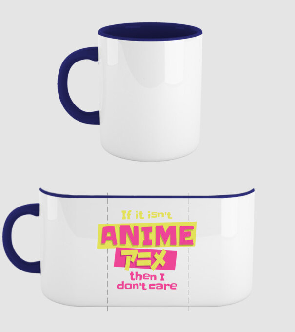 Dacă nu va fi Anime, atunci nici nu-mi pasă model albastru închis pe tricou