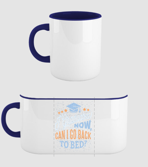 I graduated, can i go back to bed? Pentru absolvire model albastru închis pe tricou