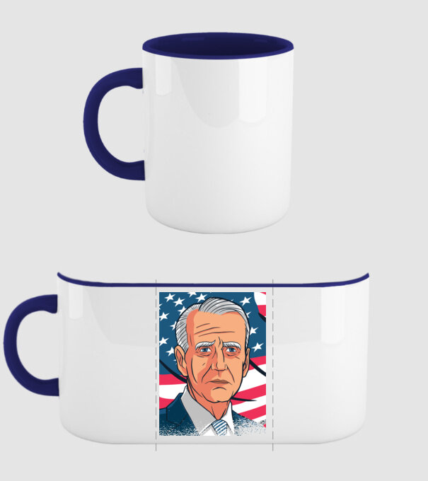 Joe Biden USA model albastru închis pe tricou