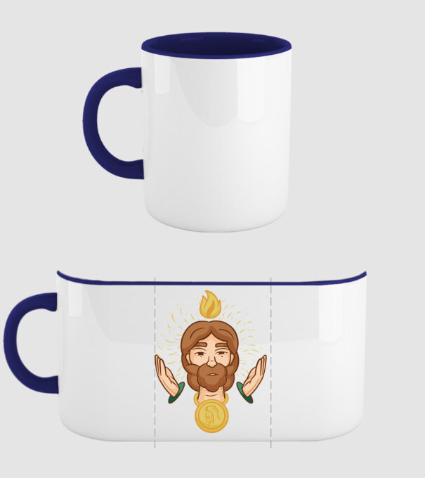 Apostolul Iuda model albastru închis pe tricou